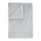 Catherine Lansfield Glamour Fur Throw Silver