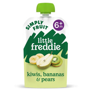 Little Freddie Organic Zesty Kiwis Bananas Pear Baby Food Pouch 6 M
