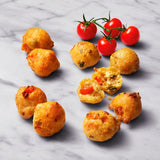 Crosta Mollica Tomato Olive Pizzelle Dough Bites