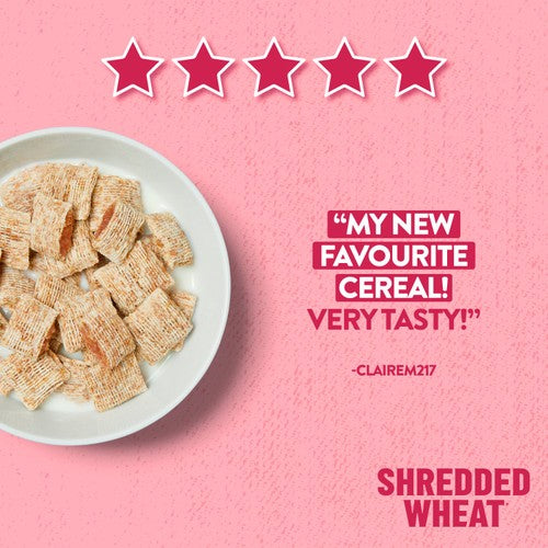 Nestle Shredded Wheat Bitesize Red Berry Wheats cereal 450g (British brand)