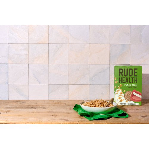 Rude Health Puffed Oats 175g bag, imported from the UK.