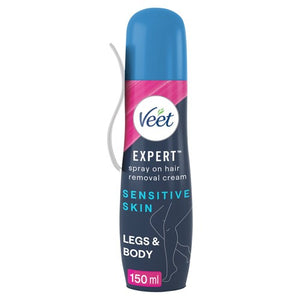Sensitive Skin Spray-On Hair Removal Cream with Aloe Vera and Vitamin E