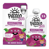 M&S Piccolo Kids Squeezy Fruit Apple, Raspberry & Blueberry Multipack 4 x 90g- Buy online at McGrocer