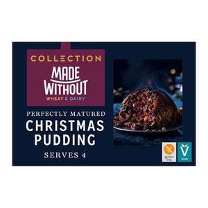 Made Without Christmas Pudding with Fruits and Alcohol, Serves 4