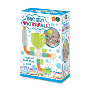 Bath Toy Waterfall Set with Interchangeable Parts and Water Wheel