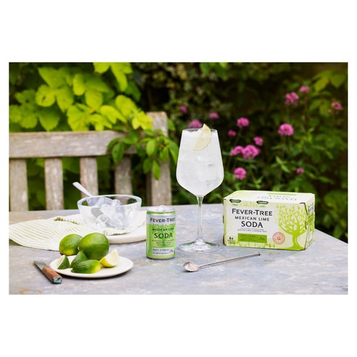 Fever-Tree Mexican lime and yuzu flavoured soda water - British product