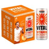 M&S Vital Sparkling Peach Vitamin Water 4 x 330ml- Buy online at McGrocer
