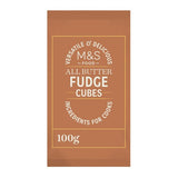M&S Marks and Spencer All Butter Fudge Cubes Fudge 100g- Buy online at McGrocer