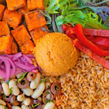 Pollen Grace Superfood Red Pepper Houmous Rice Salad Bowl