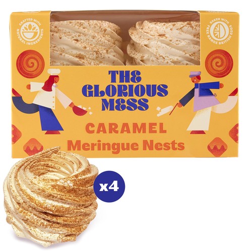 The Glorious Mess Caramel Meringue Nests