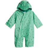 M&S Hooded Frog Puddlesuit, Green Mix 18-24 Months