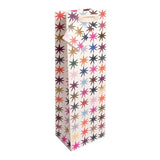 Caroline Gardner Christmas Colorful Stars Bottle Bag