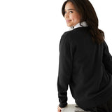 MS Black 2pk Cotton Cardigan 10-11Y