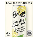 M&S Belvoir Sparkling Elderflower Delicious & Light Cordial 4 x 330ml- Buy online at McGrocer