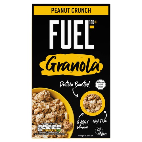 FUEL 10K Peanut Crunch Protein Granola Breakfast Cereal