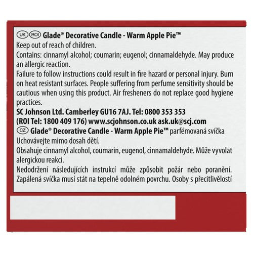 Glade Festive Candle Warm Apple Pie