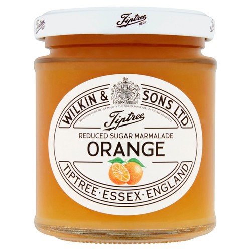 Tiptree orange reduced sugar marmalade with medium cut peel 200g (British brand)
