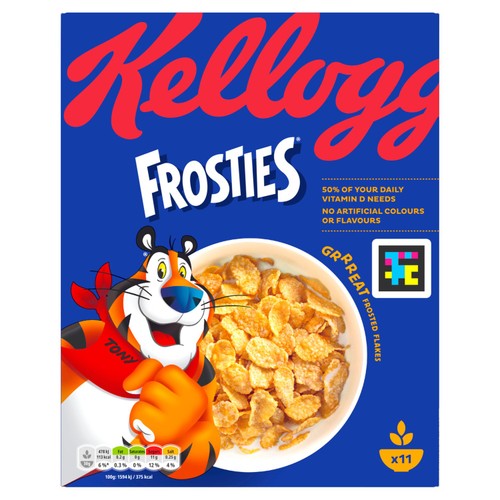 Kellogg's Frosties Original breakfast cereal 330g, UK version