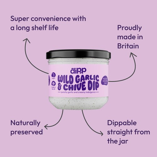 Dipp Wild Garlic & Chive Dip 205g - British product