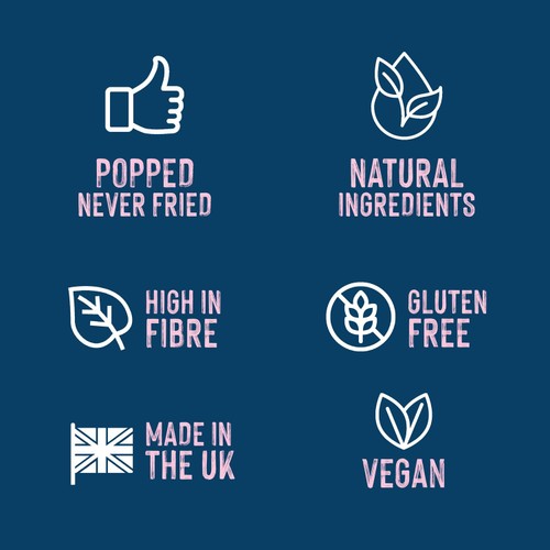 Good & Honest Sweet & Salty popped chips 85g, imported from the UK