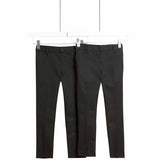 MS Boys Skinny Leg School Trousers 9-10 Years Black