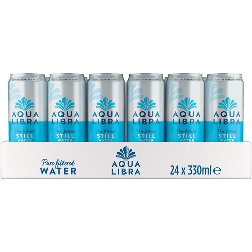 Aqua Libra still water 330ml can - British product