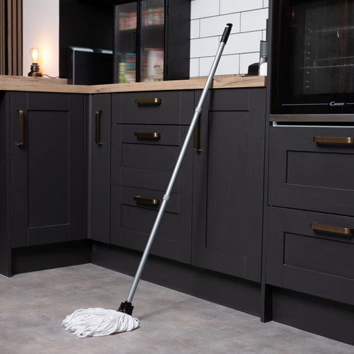 Addis Recycled Cotton Mop with Handle & Spare Replacement Refill Head