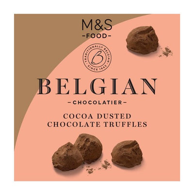 M&S M&S Belgian Cocoa Dusted Chocolate Truffles 260g- Buy online at McGrocer