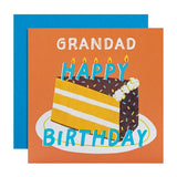 MS Grandad Cake Happy Birthday Card