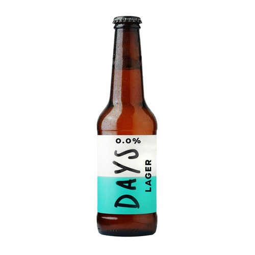 Days 0.0% Alcohol Free Beer Lager Bottle