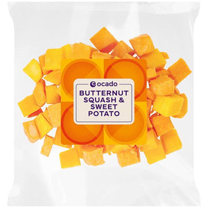 Forhåndshakket butternut squash og søtpotetgrønnsaksblanding