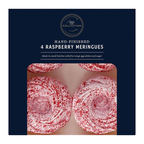 M&S Collection 4 Raspberry Meringues