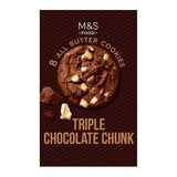M&S M&S Triple Chocolate Chunk Cookies Biscuits 200g- Buy online at McGrocer