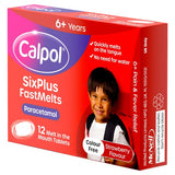 Calpol SixPlus Fastmelts Tablets Strawberry 6+ Years