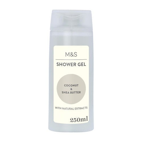 M&S shower gel coconut & shea butter 250ml, imported from the UK