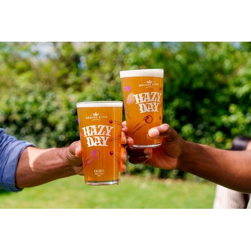 Greene King Hazy Day hazy IPA beer 4 x 330ml cans, UK version