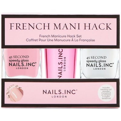 M&S Nails Inc. French Mani Hack Duo Nail Polish Knightsbridge Nights Out and Find Me in Fulham Nail Polish Set 28ml- Buy online at McGrocer