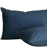 M&S Cotton Rich Bedding Set, Double Navy
