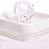 M&S 1L Square Flip-TightKitchen Storage, White Mix