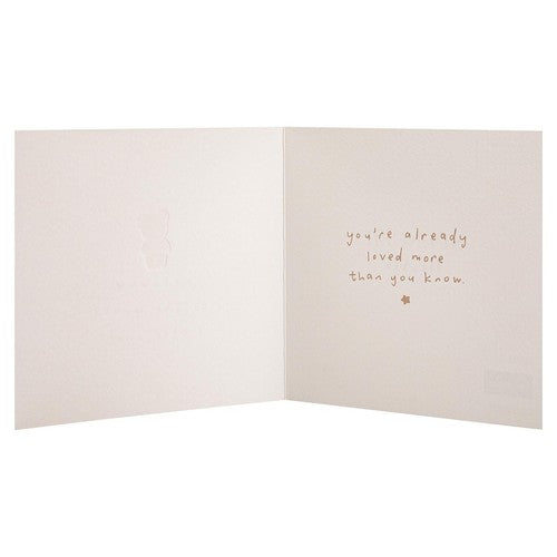 M&S Spencer Bear Welcome New Baby Card