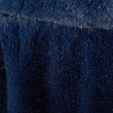 Catherine Lansfield Glamour Fur Throw Navy