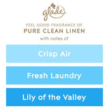 Glade Large Scented Candle, Clean Linen