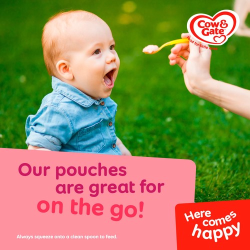Cow Gate Fruit Pouch Apple Mango Orange Carrot Baby Food 4 Months