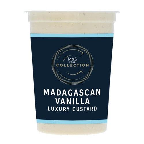 M&S Madagascan Vanilla Custard 500ml, imported from the UK
