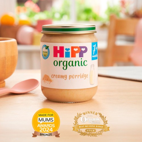 HiPP Organic Creamy Porridge Baby Food Jar 7+ Months