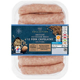 MS Collection British 12 Pork Chipolatas