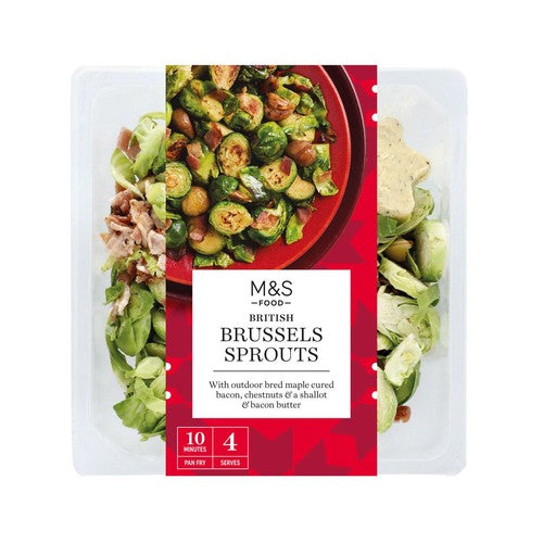 M&S Brussels Sprouts with Bacon & Chestnuts