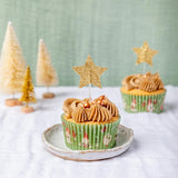 Glitter Star Cupcake Toppers, Gold