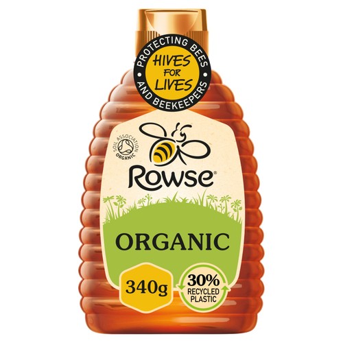 Rowse organic squeezable honey, imported from the UK