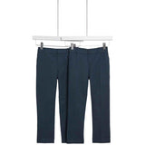 MS Boys Regular Leg Adjustable Hem Trousers 13-14 Years Navy